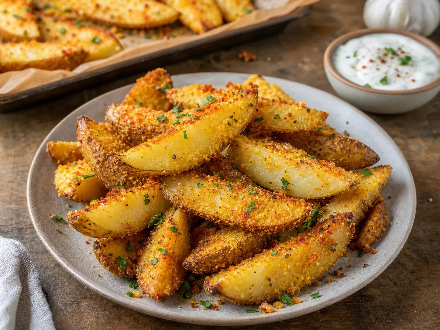 Картофель в кукурузной муке