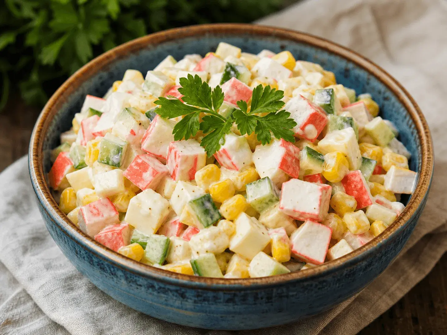 Salată cu surimi